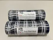 Fuzz Plaid Mesh Old Time Pottery