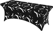 JBYJBX Halloween Flying Bats Print Outdoor Use Table Cover Tablecloth Large Rectangular Oval Tables Easy Installation