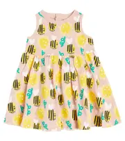 [Stella McCartney Kids] Stella McCartney Kids Baby Bees and Sunflowers cotton dress M 24 multicoloured