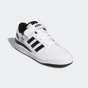 【adidas 愛迪達】FORUM LOW 男 休閒鞋 黑白(FY7757)