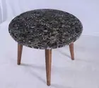42" Black Agate Round Table Top / Agate Coffee Home Office Decor