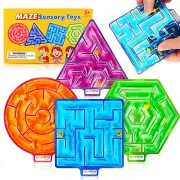 Sensory Fidget Maze Toy for Autism, 4 Pack Sensory Toys Autistic Calming