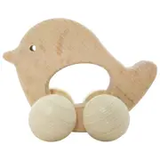 Hess Spielzeug 10cm Wooden Rolli Bird Play Fun Toy Baby/Children 10m+ Natural