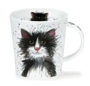 Dunoon - Lomond Catter Splatter Black & White Mug