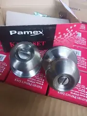 Case Of 24 NEW Pamex Saturn Privacy Lock Knobsets