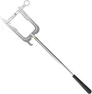Telescoping Automatic Boat Dock Hook, Stainless Steel Dock Hook Cable Wire Guider Ship Parking Tool, Multi-Function Alloy Telescopic Mooring Rope Threading Hook (A)