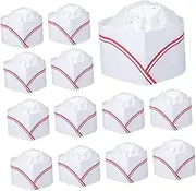 [CIYODO] 20pcs Chef Hat Party Hats for Adults Fitted Hat Cleaner Cooking Hat Caps Silk Bonnet Wave Cap Hat for Women Bucket Hat Mens Casquette Hat Care Machine Beanie for Men Lids Pet Paper