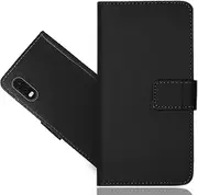 Samsung Galaxy Xcover Pro Case, CaseExpert® Beautiful Pattern Leather Kickstand Flip Wallet Bag Case Cover for Samsung Galaxy Xcover Pro Black