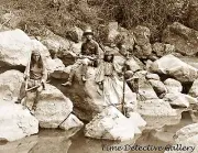 Apache Scouts, Apache Lake, Sierra Blanca Range, N.M. 1873- Historic Photo Print