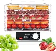 5-Layer 13L Food Dehydrator with Removable Trays, Adjustable Temperature 35°C-70°C for Jerky, Meat, Beef, Fruit, Herbs, Dog Treats – Electric Fruit Dryer Machine