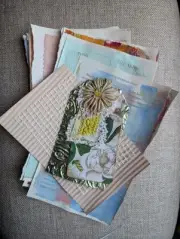 handmade Painted mixed media art supplies Paper