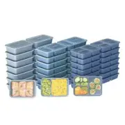 Bentgo 90 Piece Meal Prep Set, Color Blue Mist