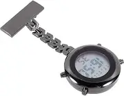 [CONGARTENO] Nurse Table Digital Watch Nurses Ladies Watch Breast Fob Display Retro For Women Nurse Watch Clip Digital Pocket Watch Pendant Mirror Material: Ordinary Glass Mirror