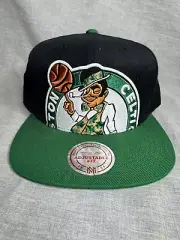 Boston Celtics Snapback Hat Green/Black Mitchell & Ness NEW NEVER WORN