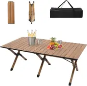47" Portable Picnic Table, 4Ft Low Height Portable Folding Travel Camping Table