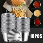 10PCS SALAD DRESSING CONTAINER 60ML 304 STAINLESS STEEL COND