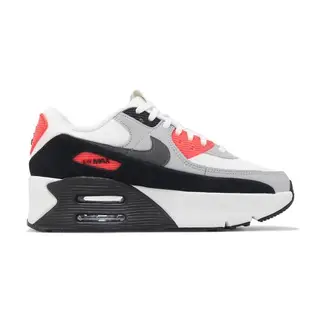 Nike 休閒鞋 Air Max 90 LV8 女鞋 灰 紅 氣墊 厚底 增高 FD4328-101