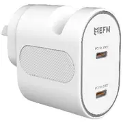 EFM 35W Dual Port USB-C Wall Charger White