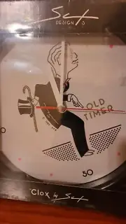 Vintage Clox By Sax Old Timer Wall Clock Jeffrey Sax 1987 Sealed Limited Edition