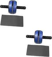 SUPVOX 4 Pcs Ab Wheel Core Muscle Exercise Tool Core Roller Wheel Exercise Roller Abdominal Exercise Equipment Muscle Building Muscle Exercise Equipment Ab Roller Wheel Plastic Pipe Blue