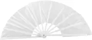 Tai Chi Fan Blank Folding Hand Fan Dance Party Hand Fans Kung Fu Fan Bulk Handheld Fans Dance Fan Blank Hand Fans Decorative Hand Fans Large Decorative Fan White Plastic-