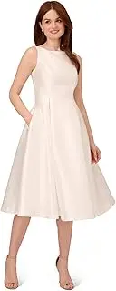 [Adrianna Papell] Womens Sleeveless Tea Length Dress