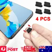 4PCS Type-C Dust Plug Silicone Phone USB C Charging Port Protector Charger Cover