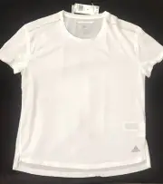 ADIDAS 'CHAOS' TEE W, STYLE: DQ2717, SIZE M, CLIMALITE - RELAXED FIT, WHITE, NWT