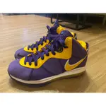 二手 NIKE LEBRON VIII 8 LAKERS 湖人隊 紫 DC8380-500 US SIZE 10