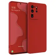 MCC For Samsung Galaxy S20 Ultra Soft Liquid Silicone Shockproof Case Cover G988 [Wine]