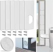 LBG Products Portable Air Conditioner Sliding Door Kit,Adjustable Length Sealing Plates Up to 90 inches,Sliding Door AC Vent Kit for Exhaust Hose, Universal for Ducting with 5.9 inches Diameter