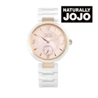在飛比找momo購物網優惠-【NATURALLY JOJO】時尚 小秒盤 陶瓷腕錶-玫瑰
