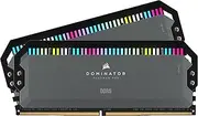 CORSAIR Dominator Platinum RGB DDR5 32GB (2x16GB) DDR5 6000MHz CL30 AMD Expo Intel XMP iCUE Compatible Computer Memory – Grey (CMT32GX5M2B6000Z30K)