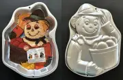 SCARECROW CAKE PAN-VINTAGE 1998-BRAND NEW w/ INSTRUCTIONS, TIPS, & COLORS-WILTON