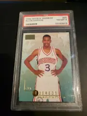 1996-97 Skybox Premium Allen Iverson Rookie Card #85 PSA Near Mint-Mint 8