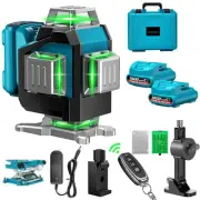 4D 16-Line Green Laser Level 360° 5600 mAh, Horizontal & Vertical Self-Leveling