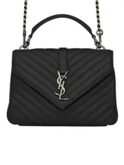 Saint Laurent College Medium in Matelasse Leather