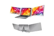 16 inch Trifold Portable Monitor 1080P IPS FHD Laptop Screen Extender For Laptop - Space Grey (AU Version)