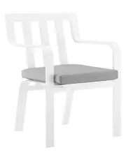 Modway Outdoor Baxley Stackable Outdoor Patio Aluminum Dining Armchair