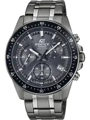 Casio Edifice Chronograph EFV-540DC-1CVUEF Black Dial Grey Stainless Steel Mens Watch