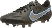 [Nike] Unisex Tiempo Legend 9 Academy FG/MG Soccer Shoe, Black/Black-Iron Grey