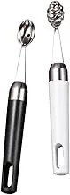 AUTSUPPL Set of 2 Fruit Spoons Stainless Steel Kitchen Gadgets for Watermelon Cantaloupe Cucumber