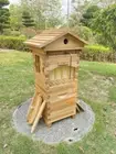 MINi Wooden Beekeeping Beehive House +10X Upgraded Auto Run Bee Comb Hive Frames
