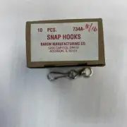 Baron Manufacturing Co. 10 Pcs - Snap Hooks Swivel # 734A - 5/16”