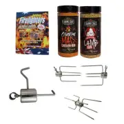 Flaming Coals Warrior Spit Roaster Starter Pack - $117 RRP | balance weight, Sea