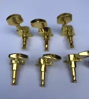 String Tuning Pegs Keys Machines Heads Tuners Gold 3R3L