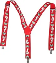 [FOMIYES] Funny Suspenders Suspenders Holiday Ties Chirstmas Tie Holiday Lanyards Webbing
