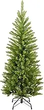 National Tree Company Artificial Slim Christmas Tree, Green, Kingswood Fir, Includes Stand, 4 Feet