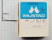 Mustad 9175-3/0 Norway (new# 9174) Short Shank 2X O'Shaughnessy Live Bait Hook