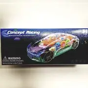 Concept Racing Car Transparent Lights & Sound With Gears & Bump and GO Action